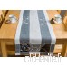 AHS Long Chemin de Table Blanc/Gris avec Fleurs 40 x 180 cm Home Décoration de Table - B07F66HFBB